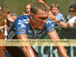 ドーピングをランス本人が語るドキュメンタリー放映。なぜドーピングは悪なのか。